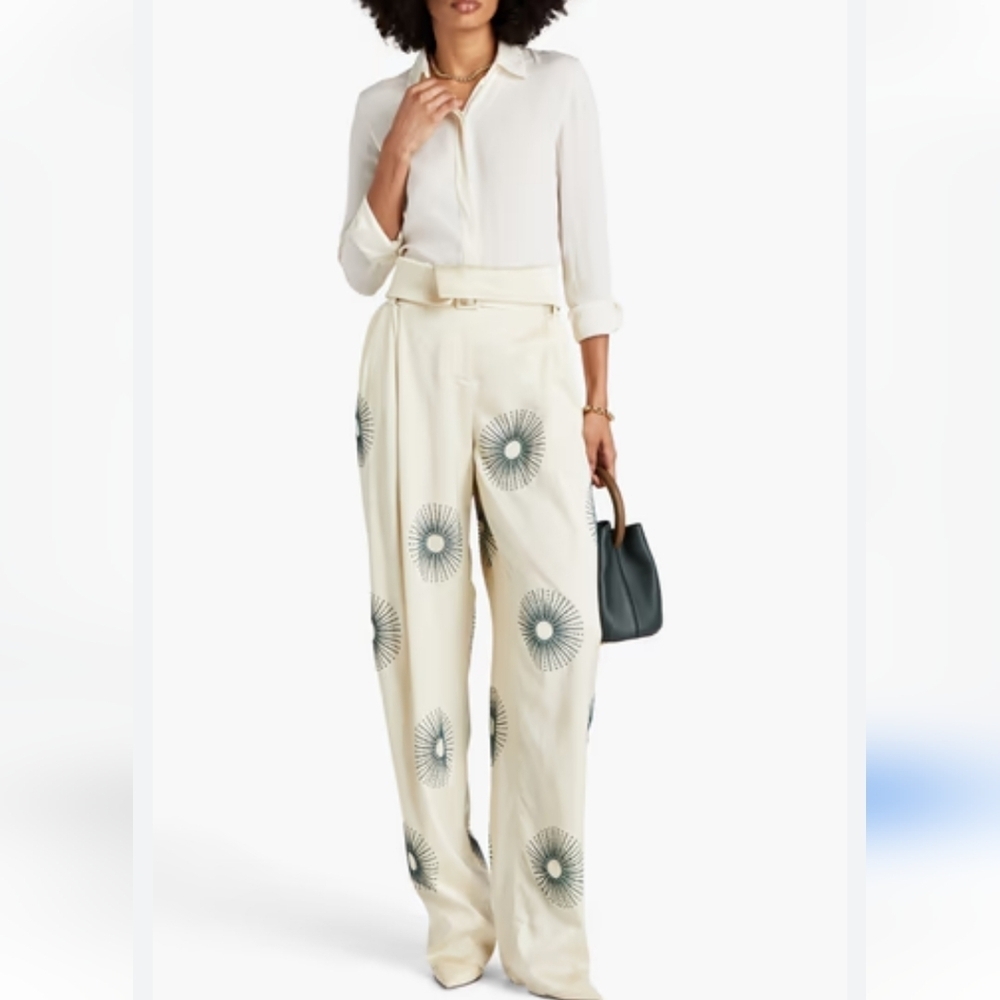 Stella McCartney ELLIANA WIDE-LEG TROUSERS 4(36) - Picture 2 of 15